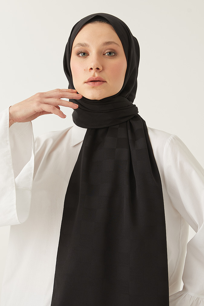 Dama Desen İpeksi Jakar Şal